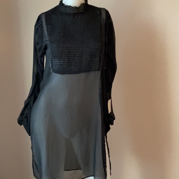 Zara Sheer Long Tunic - Picture 2 of 12